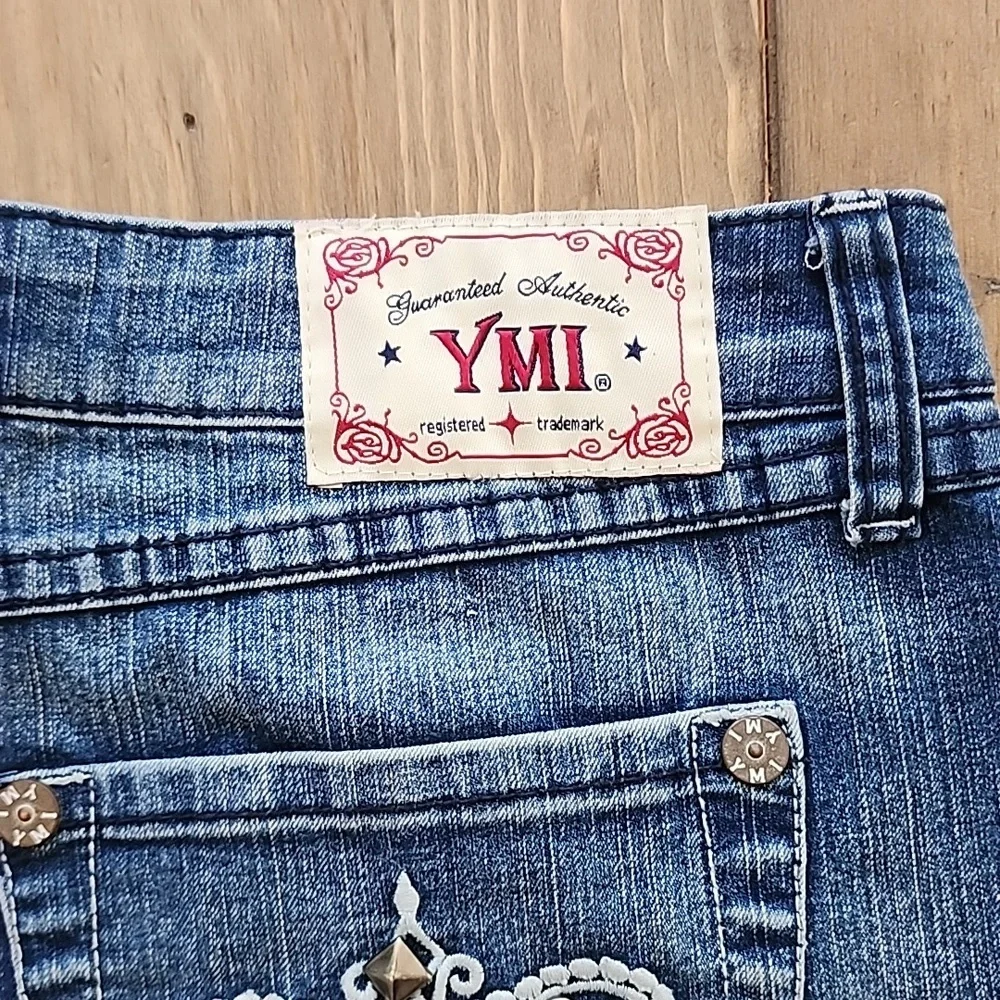 Vintage Y2K YMI Denim Shorts with Lace Detailing